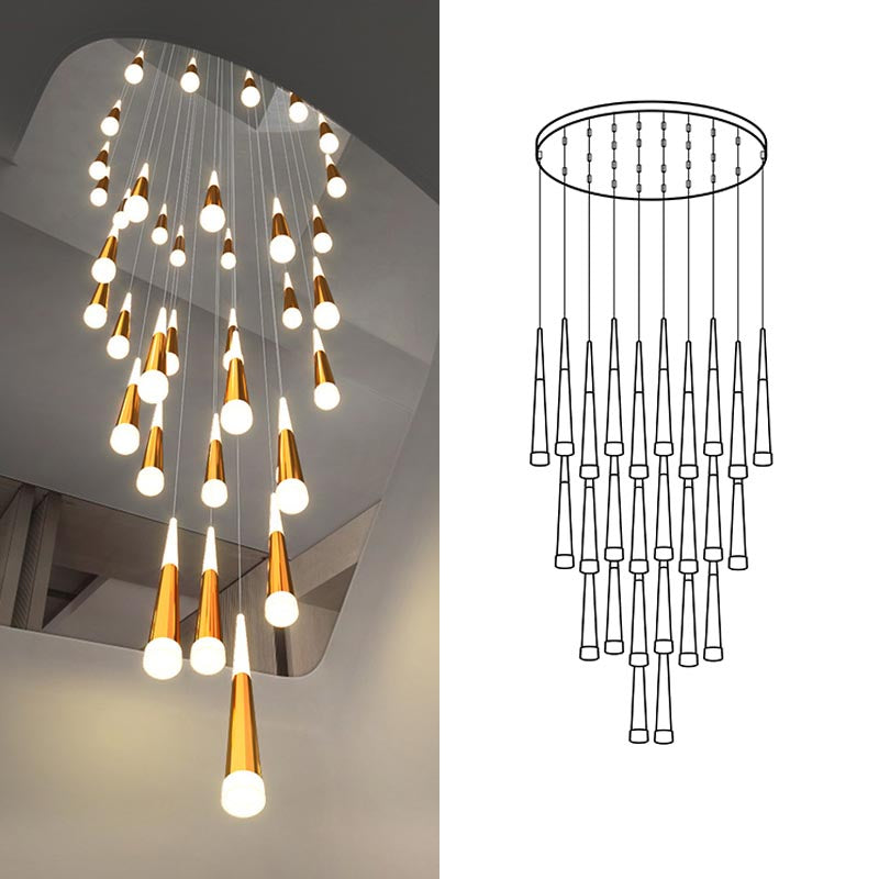 black and gold large foyer chandelier